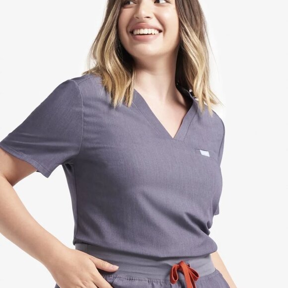 Women's Gray Scrub Set - Picture 2 of 16